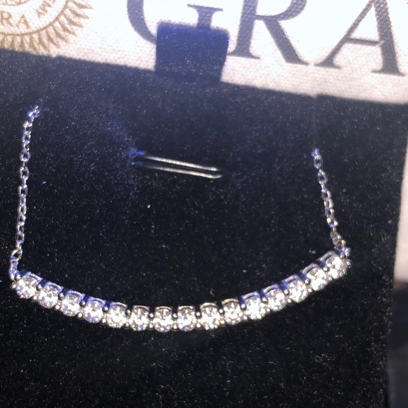 GRA certified VVS diamond bolo bracelet engagement wedding Valentine’s birthday - Picture 5 of 11